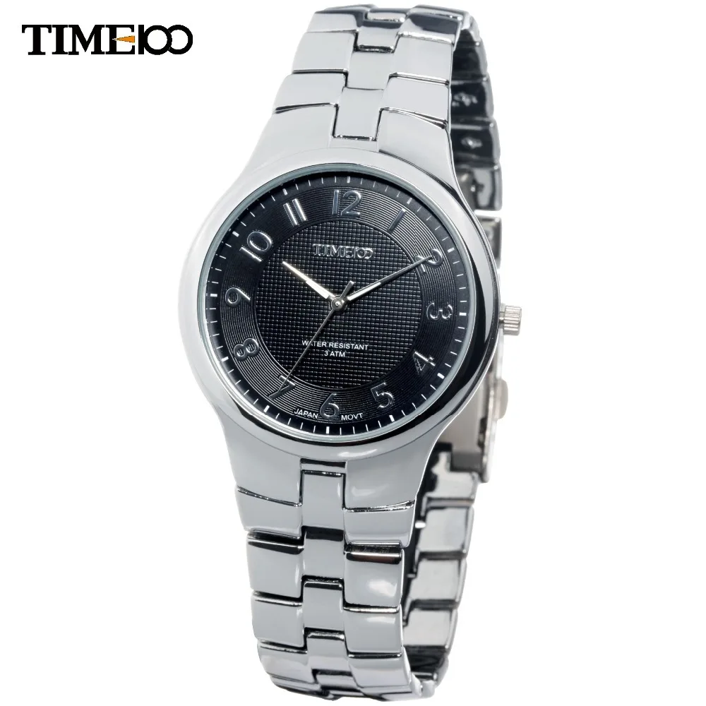 Time100 модные классические простые мужские кварцевые часы легко читать пара
