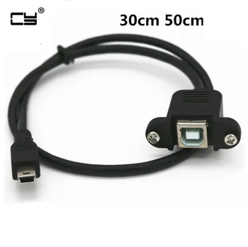 Mini-USB 5pin Mini USB 2.0 Male to USB 2.0 B Type Female Connector Cable 30cm 50cm With Panel Mount Hole USB MINI USB Cable
Mini-USB 5pin Mini USB 2.0 Male to USB 2.0 B Type Female Connector Cable 30cm 50cm With Panel Mount Hole USB MINI USB Cable