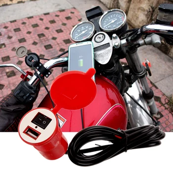 12V/24V Waterproof Motorcycle USB Power Charger Socket Adapter with Safety Switch for Mobile Phone Moto Accessories
12V/24V Waterproof Motorcycle USB Power Charger Socket Adapter with Safety Switch for Mobile Phone Moto Accessories