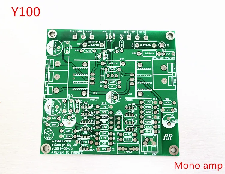 PCB board new mono amplifier Imitation marantz of HiFi no Pre Adjustable class A on the tube rear mono amp 2SC5200 2SA1943
PCB board new mono amplifier Imitation marantz of HiFi no Pre Adjustable class A on the tube rear mono amp 2SC5200 2SA1943