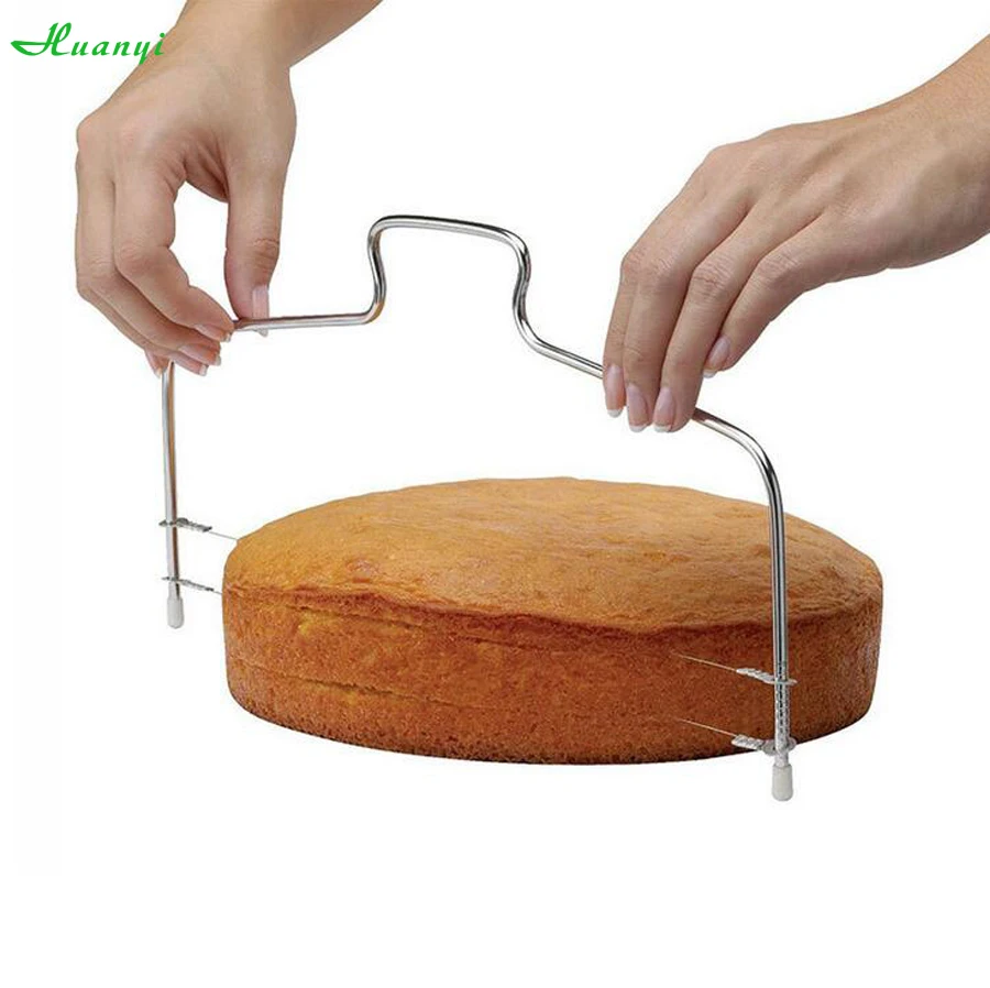 1PC Stainless Steel Adjustable Wire Cake Cutter Slicer Leveler DIY Cake Tools Pastry Delaminator Cake Bread Cutter Pizza Dough
1PC Stainless Steel Adjustable Wire Cake Cutter Slicer Leveler DIY Cake Tools Pastry Delaminator Cake Bread Cutter Pizza Dough