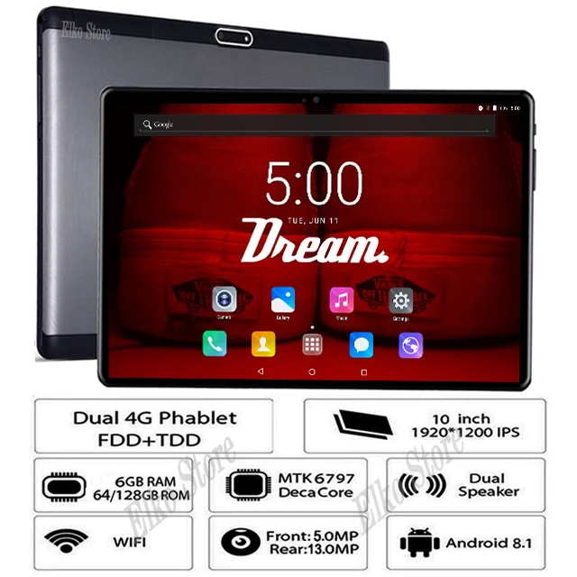 2019 DHL Free Shipping 10 inch Tablet PC Android 8.1 Deca Core 6GB RAM 128GB ROM 2.5D Tempered Glass 1920*1200 IPS 13MP Tablets
2019 DHL Free Shipping 10 inch Tablet PC Android 8.1 Deca Core 6GB RAM 128GB ROM 2.5D Tempered Glass 1920*1200 IPS 13MP Tablets