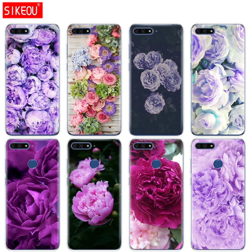 Silicone Cover Phone Case For Huawei Honor 7A PRO 7C Y5 Y6 Y7 Y9 2017 2018 Prime purple Summer peonies flowers peony Fashion
Silicone Cover Phone Case For Huawei Honor 7A PRO 7C Y5 Y6 Y7 Y9 2017 2018 Prime purple Summer peonies flowers peony Fashion
