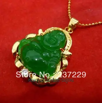 Wholesale price FREE SHIPPING ^^^^New , lucky Green stone buddha 18KGP Pendant Necklace
Wholesale price FREE SHIPPING ^^^^New , lucky Green stone buddha 18KGP Pendant Necklace