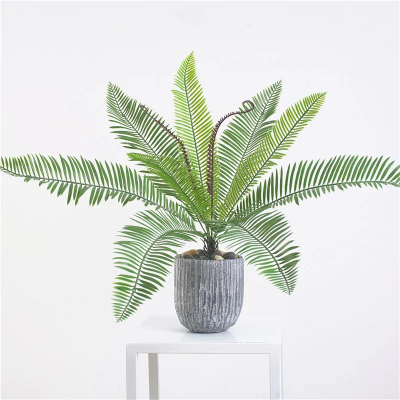 22" Artificial Palm Tree Green Leaf Plants Plastic Potted Bonsai Leaves Garden Home Wedding Table Ornaments Decoration
22" Artificial Palm Tree Green Leaf Plants Plastic Potted Bonsai Leaves Garden Home Wedding Table Ornaments Decoration