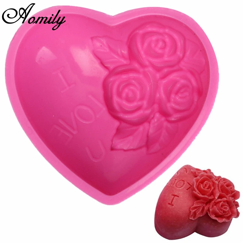 Aomily 3D Silicone Chocolate Mould Heart Love Rose Flower Soap Mold Candle Polymer Clay Molds Crafts DIY Forms Soap Base Tool
Aomily 3D Silicone Chocolate Mould Heart Love Rose Flower Soap Mold Candle Polymer Clay Molds Crafts DIY Forms Soap Base Tool