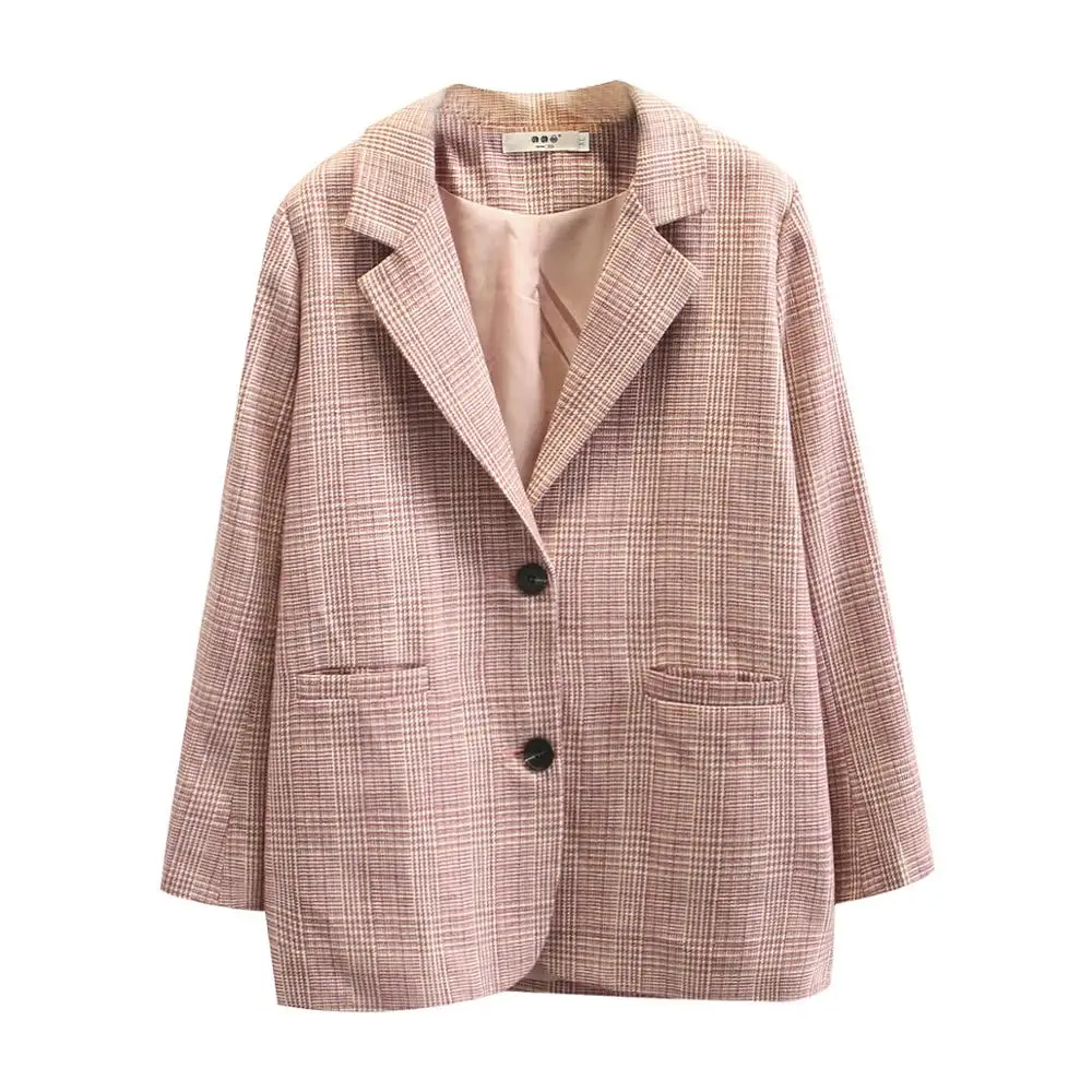2019 Fashion Plus size 4XL Office Ladies Plaid Blazer Long Sleeve Loose Houndstooth Suit Coat Jacket Women blazers Female G503
2019 Fashion Plus size 4XL Office Ladies Plaid Blazer Long Sleeve Loose Houndstooth Suit Coat Jacket Women blazers Female G503