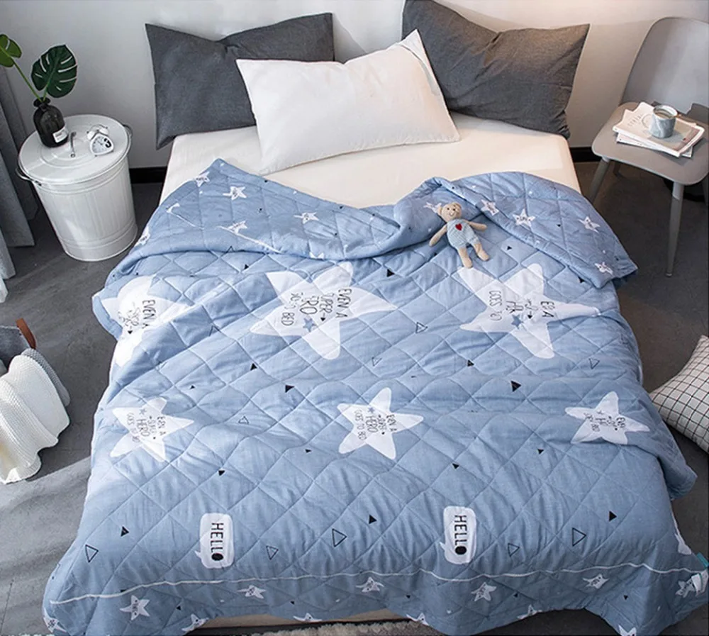 Cotton Summer thin Comforter stiching Bedroom Duvet Quilt Filling Bedspread Blanket Bedclothes Bed linings Bedding TwinFull Star
Cotton Summer thin Comforter stiching Bedroom Duvet Quilt Filling Bedspread Blanket Bedclothes Bed linings Bedding TwinFull Star