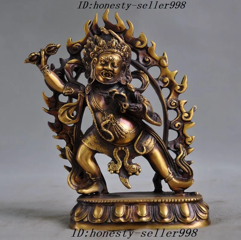 wedding decoration 7" Tibet Buddhism temple Bronze Mahakala Vajrapani Wrathful Deity Buddha Statue
wedding decoration 7" Tibet Buddhism temple Bronze Mahakala Vajrapani Wrathful Deity Buddha Statue