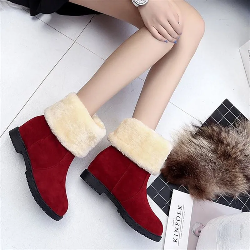 2018 New Women Autumn Winter Boots Mid-Calf Solid Flat With PU Boots Warm Fur Inside Ladies Shoes Big Size 35-40
2018 New Women Autumn Winter Boots Mid-Calf Solid Flat With PU Boots Warm Fur Inside Ladies Shoes Big Size 35-40