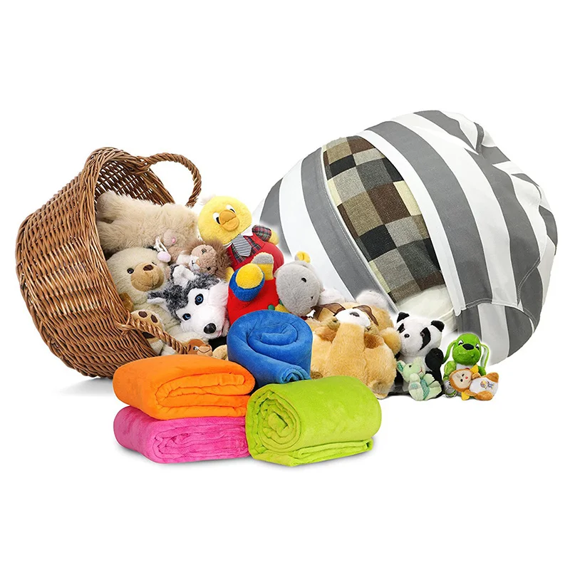 Travel Bag Creative Storage Stuffed New Fashion Animal Storage Bean Bag Modern Chair Portable Kid Clothes Toy Storage Bag FB0085 (3)
