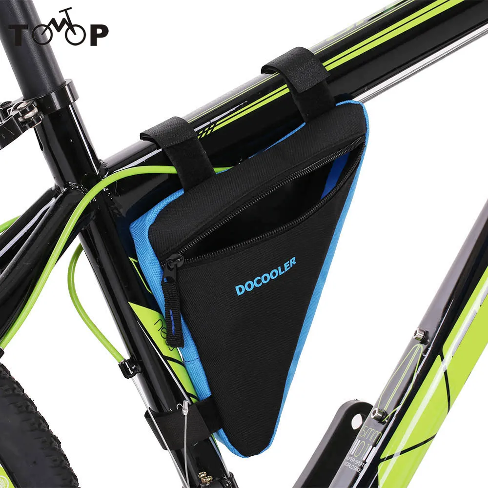 Quality Blue Cycling Bike Bicycle Frame Front Tube Triangle Bag Quick Release