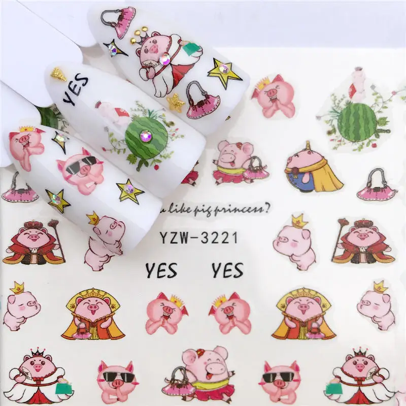 1 PC 2019 New Arrivial Nail Sticker Water Decals Cartoon Pig / Sheep / Flower Transfer Nail Art Decoration
1 PC 2019 New Arrivial Nail Sticker Water Decals Cartoon Pig / Sheep / Flower Transfer Nail Art Decoration