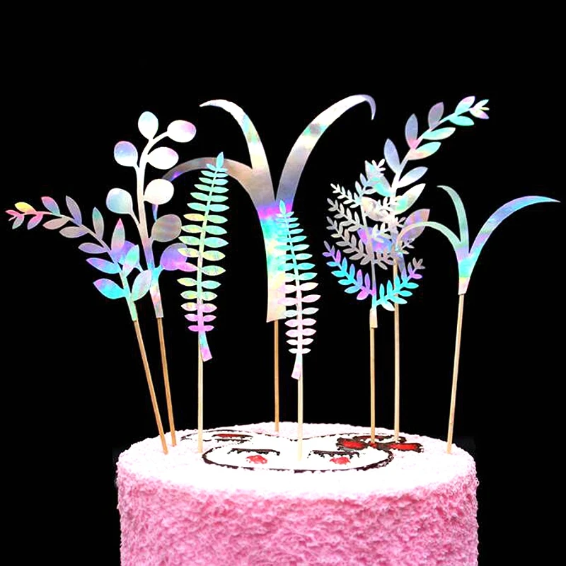 8pcs/set Plant Reflective Cake Toppers Jungle Party Kids Birthday Decoration Artificial Grass Leaves Baby Shower Cake Supplies
8pcs/set Plant Reflective Cake Toppers Jungle Party Kids Birthday Decoration Artificial Grass Leaves Baby Shower Cake Supplies