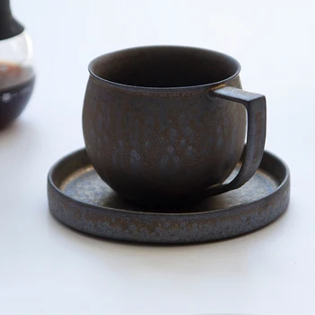 260ml/270ml Vintage Coffee Cup Handmade Ceramic Coarse Pottery Handle Cups Cappuccino Mug Water Mugs Drinkware Teaware Crafts
260ml/270ml Vintage Coffee Cup Handmade Ceramic Coarse Pottery Handle Cups Cappuccino Mug Water Mugs Drinkware Teaware Crafts