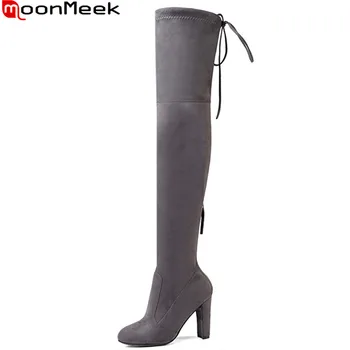MoonMeek big size 33-43 fashion over the knee boots women super high ladies prom boots cross tied thigh high boots 2008 new
MoonMeek big size 33-43 fashion over the knee boots women super high ladies prom boots cross tied thigh high boots 2008 new