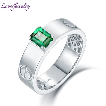 New Fashion Solid 14K White Gold Good Colombia Emereld Men's Rings Loving Jewelry for Father Birthday Wholesale Gift
New Fashion Solid 14K White Gold Good Colombia Emereld Men's Rings Loving Jewelry for Father Birthday Wholesale Gift