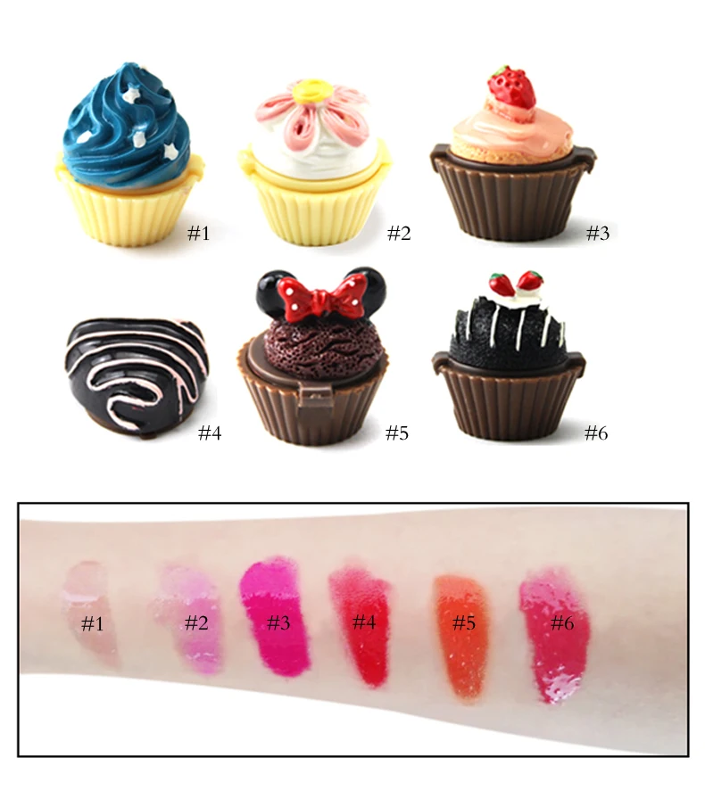 6 colors cake lips gloss cosmetic lipsticks of Strawberry ice cream Cherry tomato lovely heart Mickey flower makeup lipgloss lip
6 colors cake lips gloss cosmetic lipsticks of Strawberry ice cream Cherry tomato lovely heart Mickey flower makeup lipgloss lip