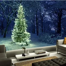 Пользовательские 3d росписи Рождественская елка сказочные огни