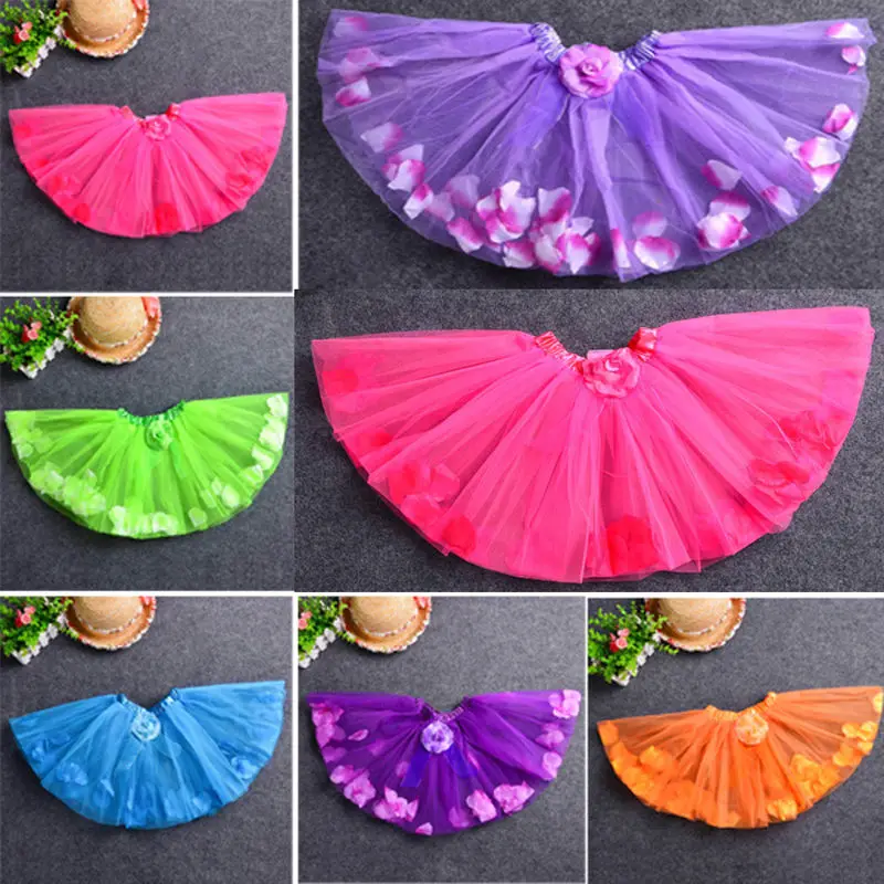 Girl Ruffle Dress Pettiskirt Top Tutu Pageant Dance Party Hot Pink Size 2T-8 100