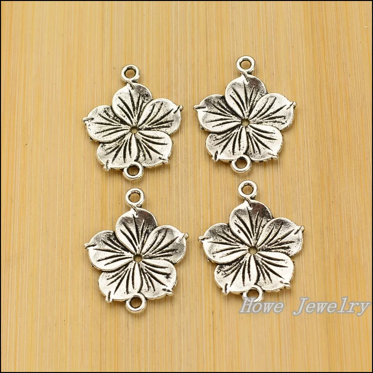 75 pcs Vintage Charms Flower Connector Pendant Antique silver Fit Bracelets Necklace DIY Metal Jewelry Making
75 pcs Vintage Charms Flower Connector Pendant Antique silver Fit Bracelets Necklace DIY Metal Jewelry Making