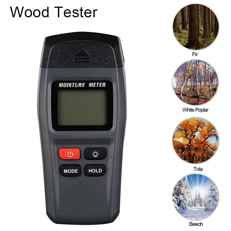 Wood Moisture Meter Tester Gauge with Backlight LCD Display for Wall Floor Concrete Cardboard Paper CLH@8
Wood Moisture Meter Tester Gauge with Backlight LCD Display for Wall Floor Concrete Cardboard Paper CLH@8