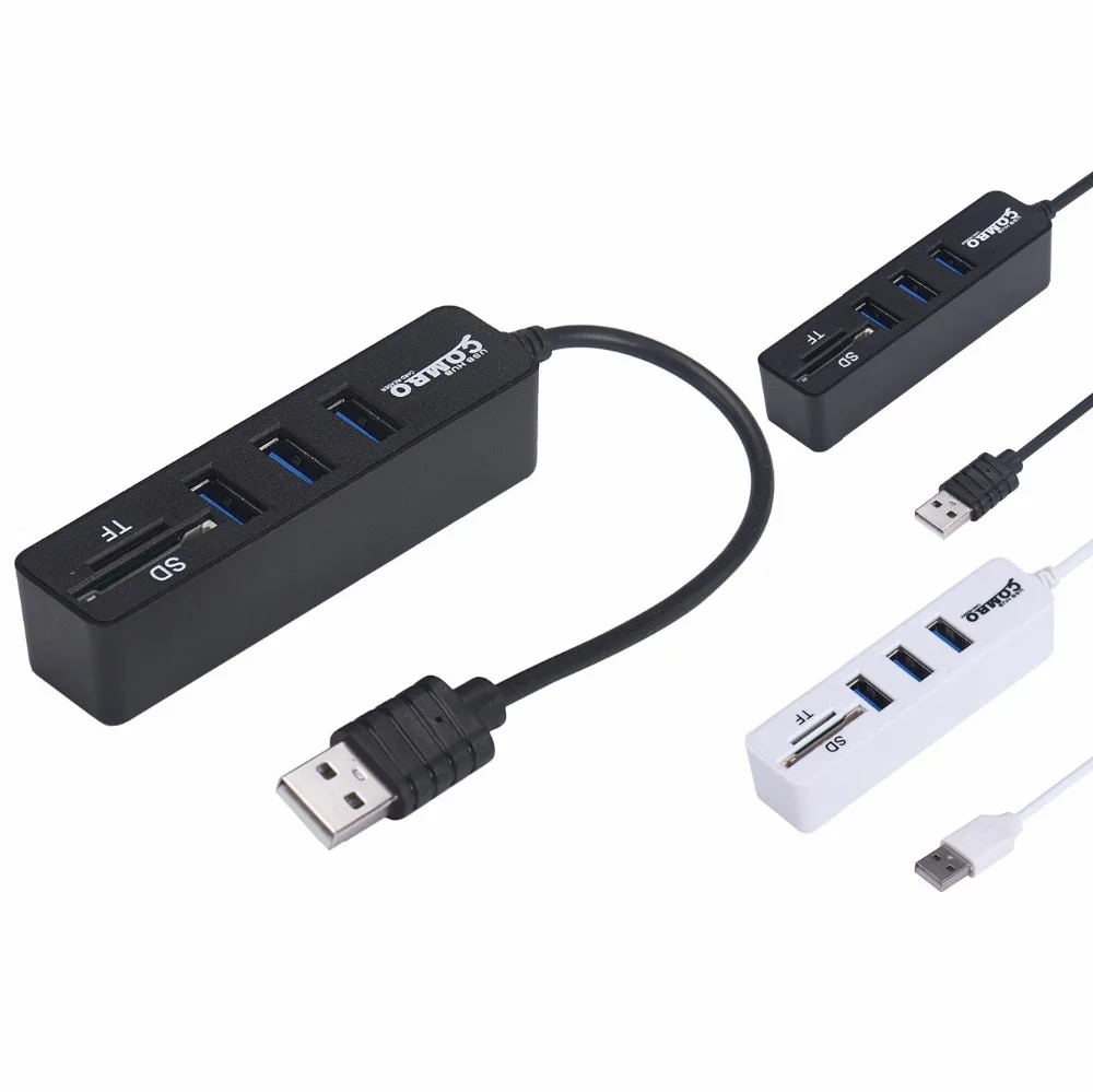 USB Hub 3 Port 5-in-1 Expander USB Hub Multi USB Splitter 2.0 Hab 3 Hub 3 Multiple USB 2 Card Reader For PC Laptop
USB Hub 3 Port 5-in-1 Expander USB Hub Multi USB Splitter 2.0 Hab 3 Hub 3 Multiple USB 2 Card Reader For PC Laptop