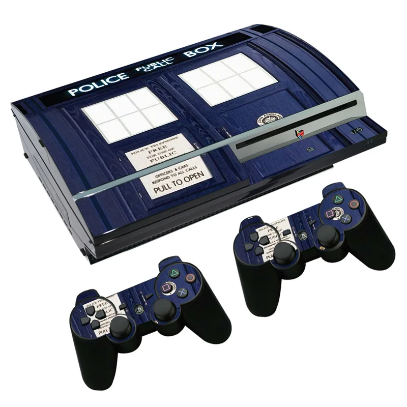 Skin Sticker Decal for PS3 Fat PlayStation 3 Console and Controllers For Skins Vinyl Film - Doctor Who Tradis | Электроника