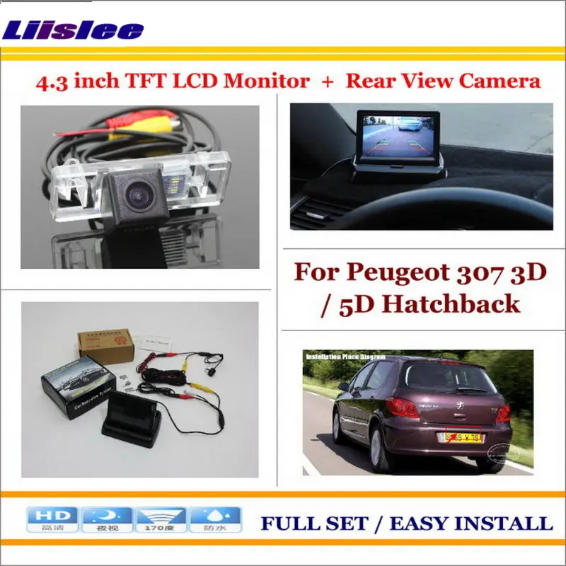 Liislee For Peugeot 307 3D / 5D Hatchback Auto Rear View Camera Back Up + 4.3" LCD Monitor = 2 in 1 Parking Assistance System
Liislee For Peugeot 307 3D / 5D Hatchback Auto Rear View Camera Back Up + 4.3" LCD Monitor = 2 in 1 Parking Assistance System