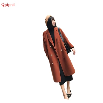 New Woolen Coat Winter Female Autumn And Winter Long Section Woolen Jacket Korean Version Double-sided Winter Woolen Coat Women
New Woolen Coat Winter Female Autumn And Winter Long Section Woolen Jacket Korean Version Double-sided Winter Woolen Coat Women