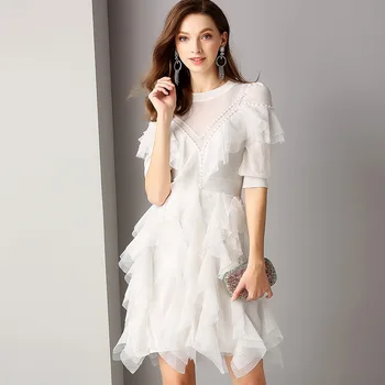 Top Quality Brand Dress 2019 Spring Summer Slim Fitted Party Club Wear Women Hand Made Beading Ruffle Dress Ladies Knitted Dress
Top Quality Brand Dress 2019 Spring Summer Slim Fitted Party Club Wear Women Hand Made Beading Ruffle Dress Ladies Knitted Dress
