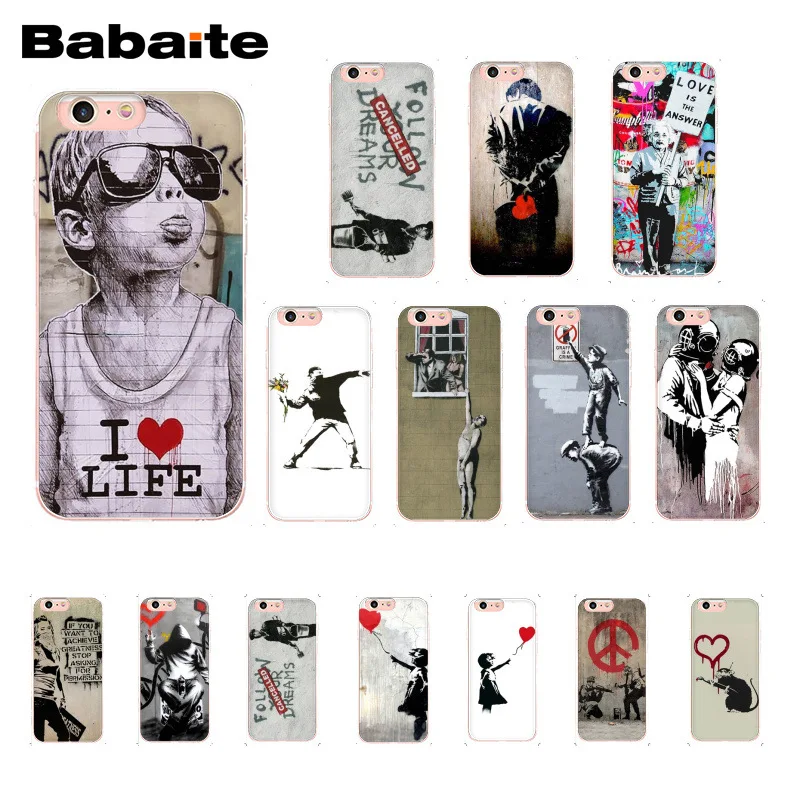 Babaite Street Art Banksy Graffiti phone case for iphone 11 Pro 11Pro Max 6S 6plus 7 7plus 8 8Plus X Xs MAX 5 5S XR
Babaite Street Art Banksy Graffiti phone case for iphone 11 Pro 11Pro Max 6S 6plus 7 7plus 8 8Plus X Xs MAX 5 5S XR