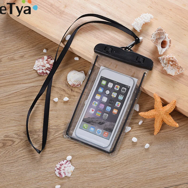 eTya Travel Accessories Waterproof Packing Phone Coin Money Bag Pouch PVC Clear Swimming Beach String Earphone Wallet Bags Case
eTya Travel Accessories Waterproof Packing Phone Coin Money Bag Pouch PVC Clear Swimming Beach String Earphone Wallet Bags Case