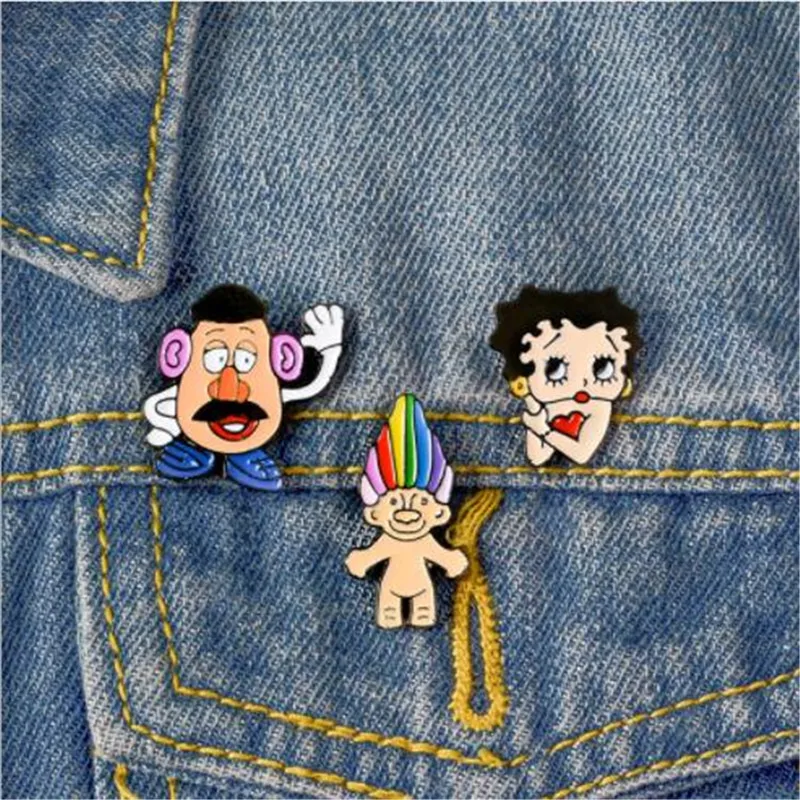 WKOUD Cartoon character Brooch Anime Betty Simpson Brooches Backpack Student Clothes Brooch Pins Bag Decor Brooch Badges jewelry
WKOUD Cartoon character Brooch Anime Betty Simpson Brooches Backpack Student Clothes Brooch Pins Bag Decor Brooch Badges jewelry