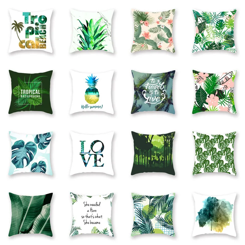 New sales tropical green plant pineapple polyester sofa pillow printing bedroom bedside cushion cover office seat pillowcover
New sales tropical green plant pineapple polyester sofa pillow printing bedroom bedside cushion cover office seat pillowcover