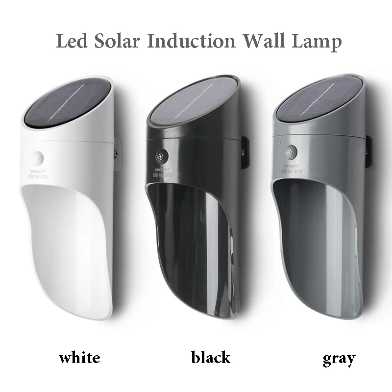 LED Solar Light Microwave Sensor Wall Lamp Outdoor Waterproof IP65 For Home Pathway Garden Fence High Grade Lighting | Лампы и