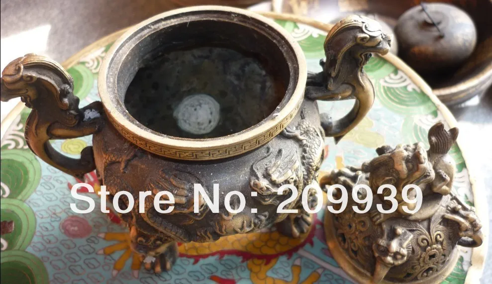 001022 China Collection Primitive bronze dragon Folk Lucky Statues Incense Burners (A0314)
001022 China Collection Primitive bronze dragon Folk Lucky Statues Incense Burners (A0314)