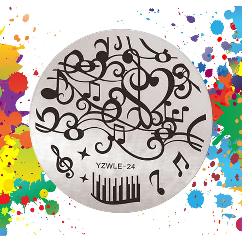 1pc Stamping Plate Music Notes Piano Nail Template Beauty Polish Transfer DIY Manicure Tools E24
1pc Stamping Plate Music Notes Piano Nail Template Beauty Polish Transfer DIY Manicure Tools E24