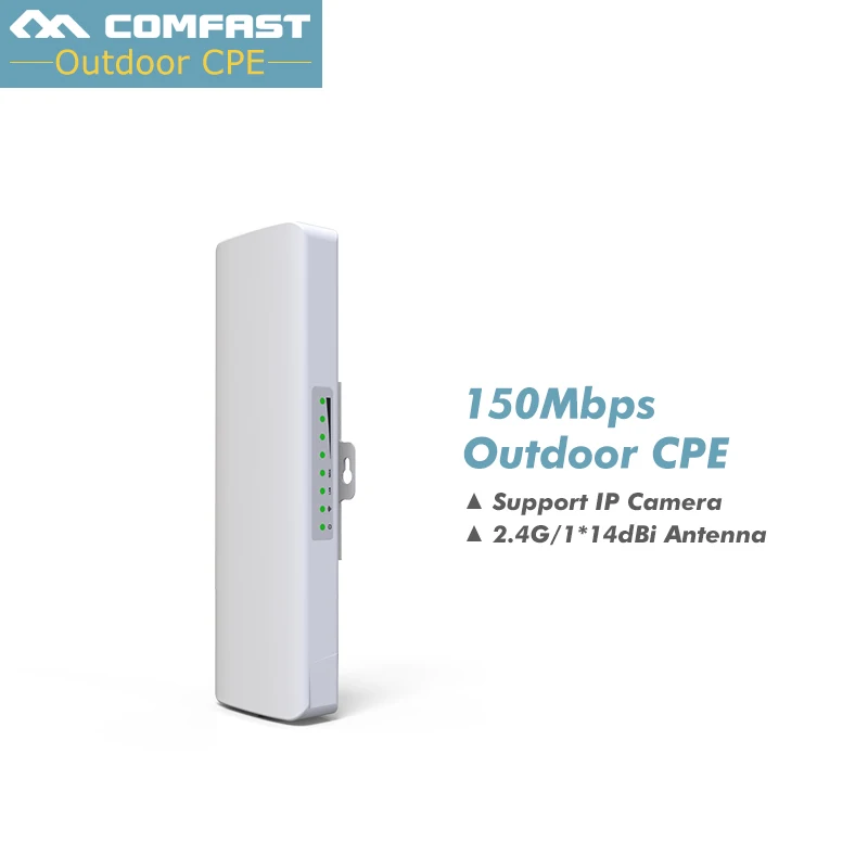 

2km Long Range 2.4Ghz 150Mbps Wireless Router Outdoor CPE wifi Bridge High Power Wireless wifi CPE 14dBi Antenna 48V POE Adapter