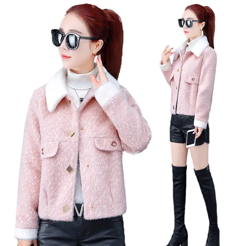 2019 Spring Autumn Women Mink Plush Fur Coat Female Thick Warm Sweaters Cardigans Turn-Down Collar Knitted Tops Knitwear A198
2019 Spring Autumn Women Mink Plush Fur Coat Female Thick Warm Sweaters Cardigans Turn-Down Collar Knitted Tops Knitwear A198