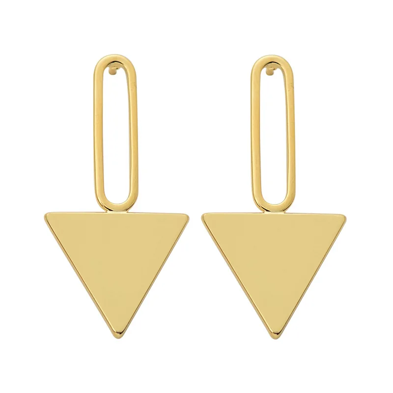 CopperEarrings Trendy Earrings Zinc Alloy Triangle Metal Geometric Gold Silver Minimalist Simple Long Big Safe Pin Jewelry
CopperEarrings Trendy Earrings Zinc Alloy Triangle Metal Geometric Gold Silver Minimalist Simple Long Big Safe Pin Jewelry