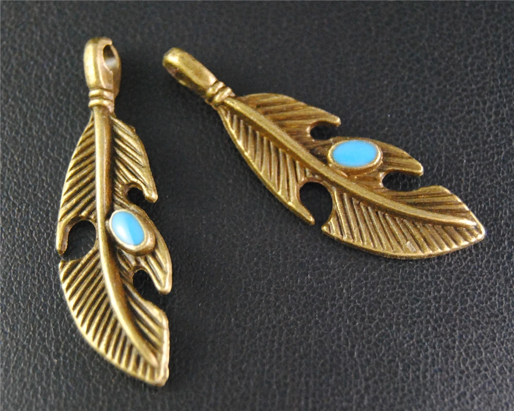 10pcs Antique Bronze Enamel Feather Charm Jewellery Pendant For Bracelet Necklace 37x12Mm A2072
10pcs Antique Bronze Enamel Feather Charm Jewellery Pendant For Bracelet Necklace 37x12Mm A2072