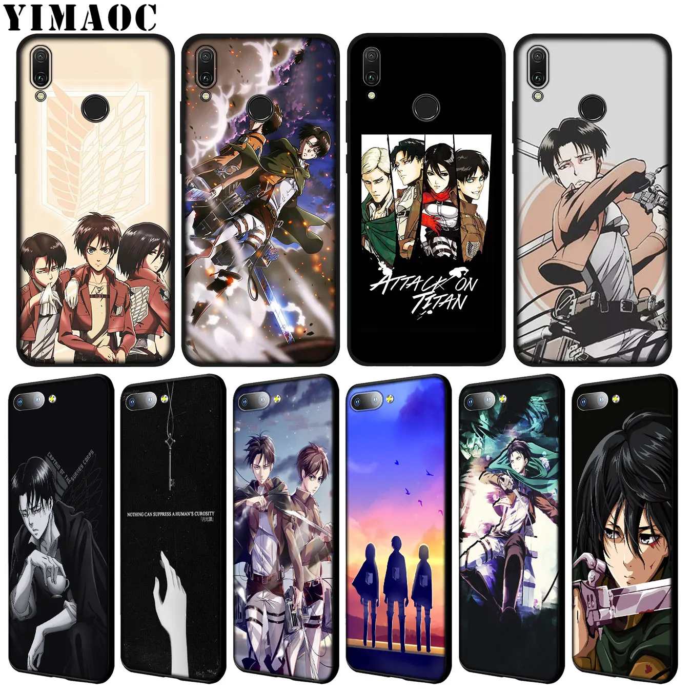 YIMAOC Attack on Titan MIKASA EREN ARMIN Levi Soft Case for Huawei Y9 Y7 Y6 Prime Honor 20 8C 8X 8 9 9X 10 Lite 7C 7X 7A Pro
YIMAOC Attack on Titan MIKASA EREN ARMIN Levi Soft Case for Huawei Y9 Y7 Y6 Prime Honor 20 8C 8X 8 9 9X 10 Lite 7C 7X 7A Pro