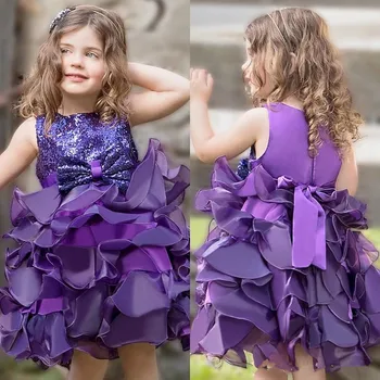 New Puffy Baby Birthday Party Gowns with Sequins Ruffles Zipper Back Custom Made Flower Girl Dress For Special Occasion Vestidos
New Puffy Baby Birthday Party Gowns with Sequins Ruffles Zipper Back Custom Made Flower Girl Dress For Special Occasion Vestidos