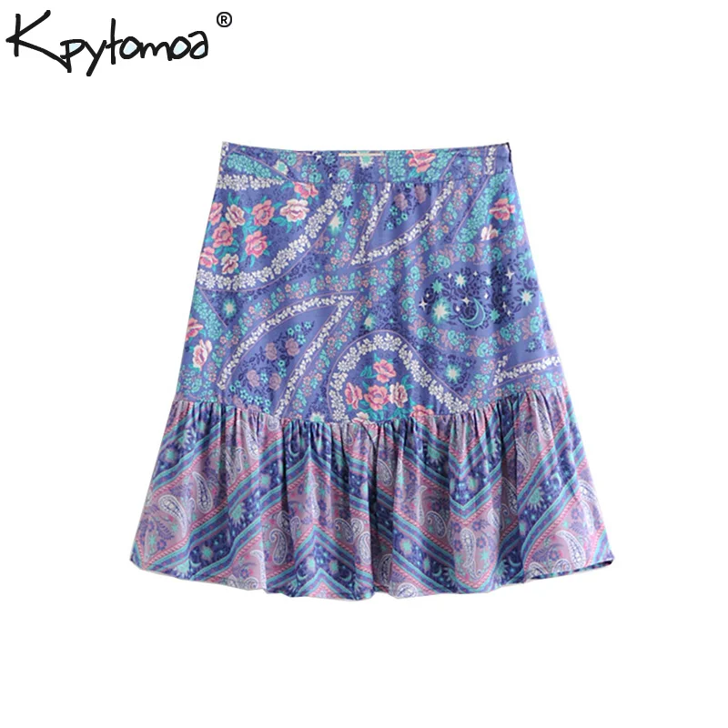 Boho Chic Summer Vintage Floral Print Pleated Mini Skirt Women 2019 Fashion A Line Side Zipper Beach Ladies Skirts Faldas Mujer
Boho Chic Summer Vintage Floral Print Pleated Mini Skirt Women 2019 Fashion A Line Side Zipper Beach Ladies Skirts Faldas Mujer