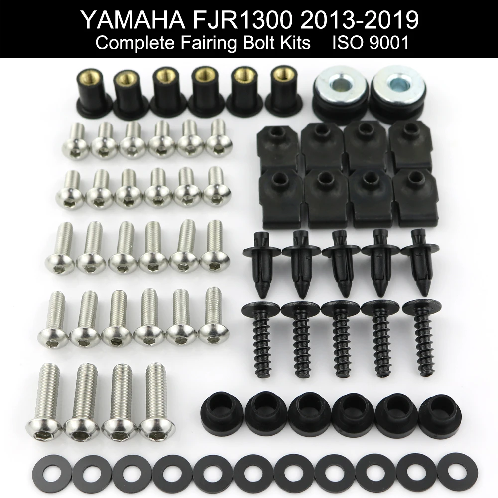 For Yamaha FJR1300 2013-2019 Motorcycle Full Fairing Bolts Kit Bodywork Cowling Screws Speed Nuts Fairing Clips Stainless Steel
For Yamaha FJR1300 2013-2019 Motorcycle Full Fairing Bolts Kit Bodywork Cowling Screws Speed Nuts Fairing Clips Stainless Steel