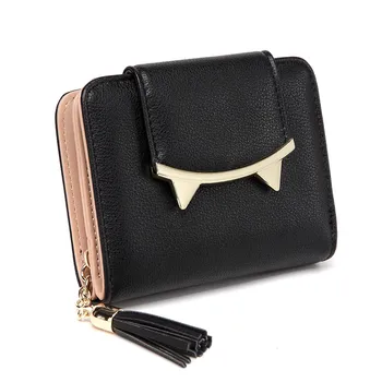 Women Wallet Brand Female Purse Leather Cute Cat Animal Trifold Card Holder Coin Purses Short Clutch Tassel Black Small Wallets
Women Wallet Brand Female Purse Leather Cute Cat Animal Trifold Card Holder Coin Purses Short Clutch Tassel Black Small Wallets