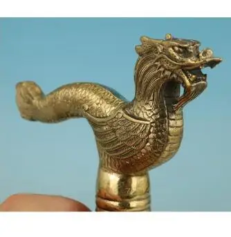 100% brass Pure Copper Brass Grandpa Good Lucky Collectible Old Collectable Handwork carved Dragon Statue Walking Stick Head
100% brass Pure Copper Brass Grandpa Good Lucky Collectible Old Collectable Handwork carved Dragon Statue Walking Stick Head