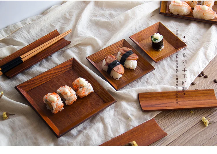 1PC Square Wooden Sushi Dish Tools Plate Snack Dried Fruit Dessert Sushi Cake Tableware Home Storage Tray MF 023
1PC Square Wooden Sushi Dish Tools Plate Snack Dried Fruit Dessert Sushi Cake Tableware Home Storage Tray MF 023