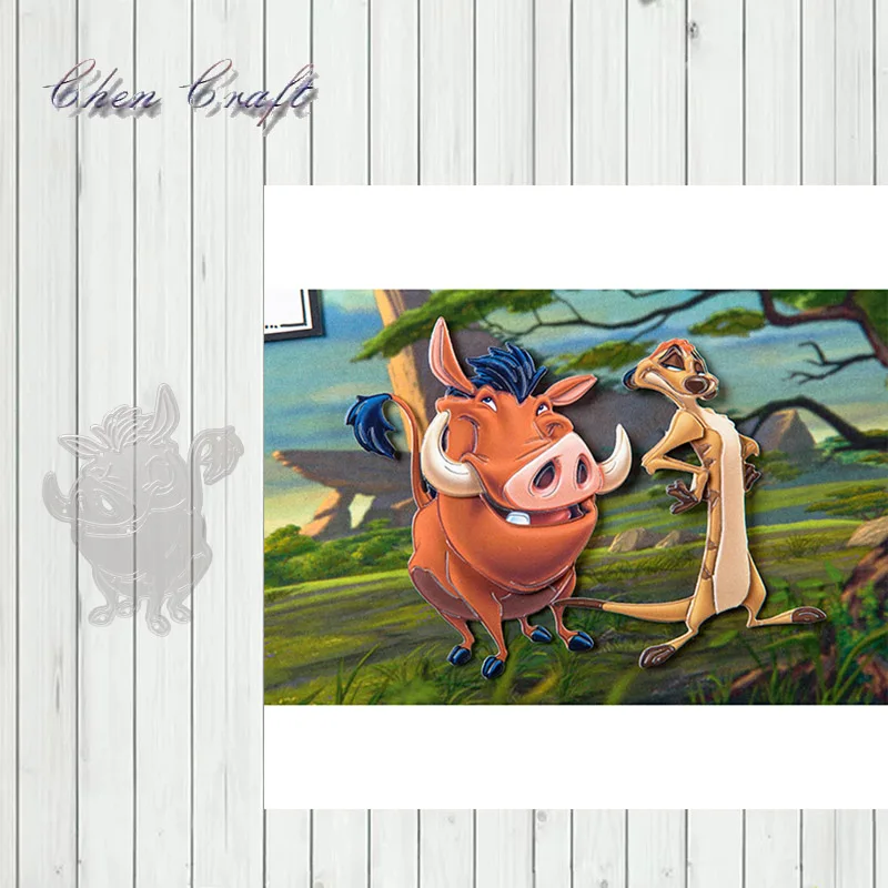 Warthog and his little fox Metal Cutting Dies Stencils Scrapbooking Decorative Embossing Folder Carbon Steel Paper Card DIY
Warthog and his little fox Metal Cutting Dies Stencils Scrapbooking Decorative Embossing Folder Carbon Steel Paper Card DIY